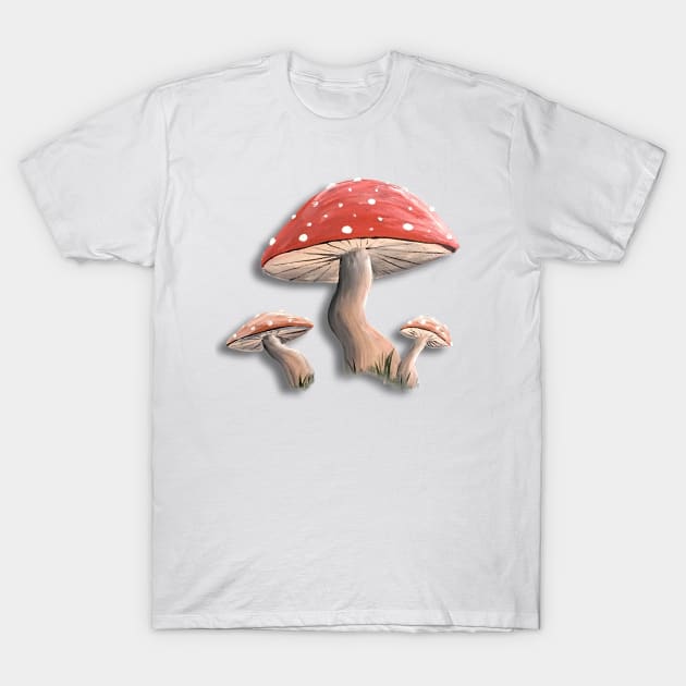 Cute Mushrooms T-Shirt by SistersInArtN